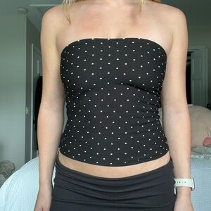 Handmade Polka dot tube top